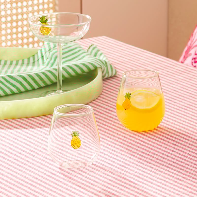 Summer Fruit Pineapple Tumbler Gift Pack of 2