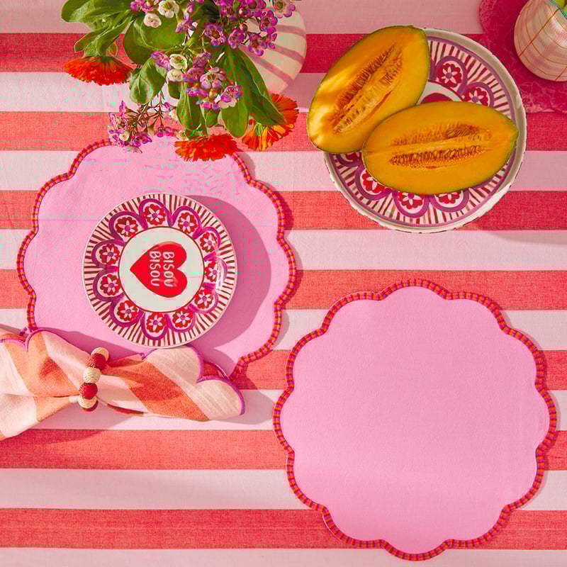 C'est La Vie Pink Placemat Pack of 2