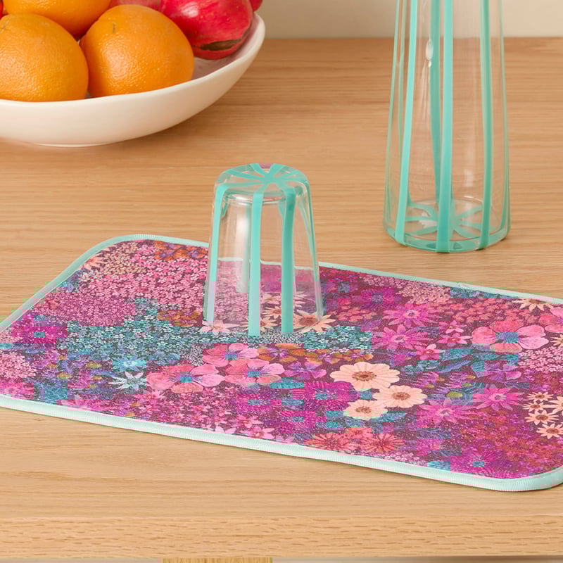 Harper Berry Floral Reversible Drying Mat