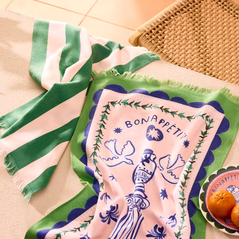 C'est La Vie Bon Appetit Tea Towel Pack of 2