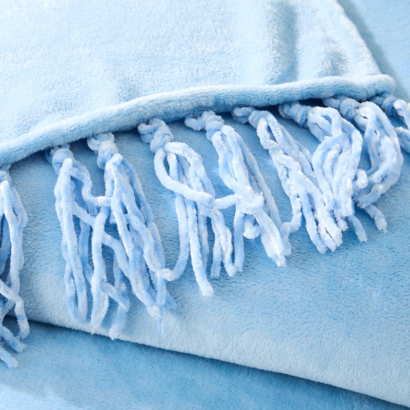 Supersoft Chambray Blue Blanket