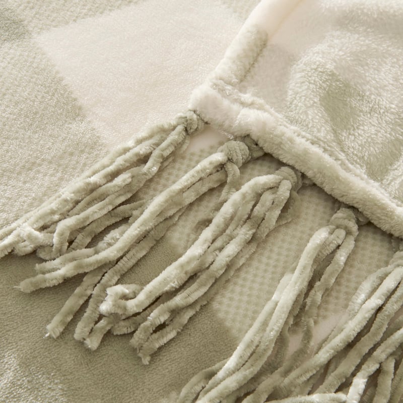 Supersoft Forest & White Check Blanket