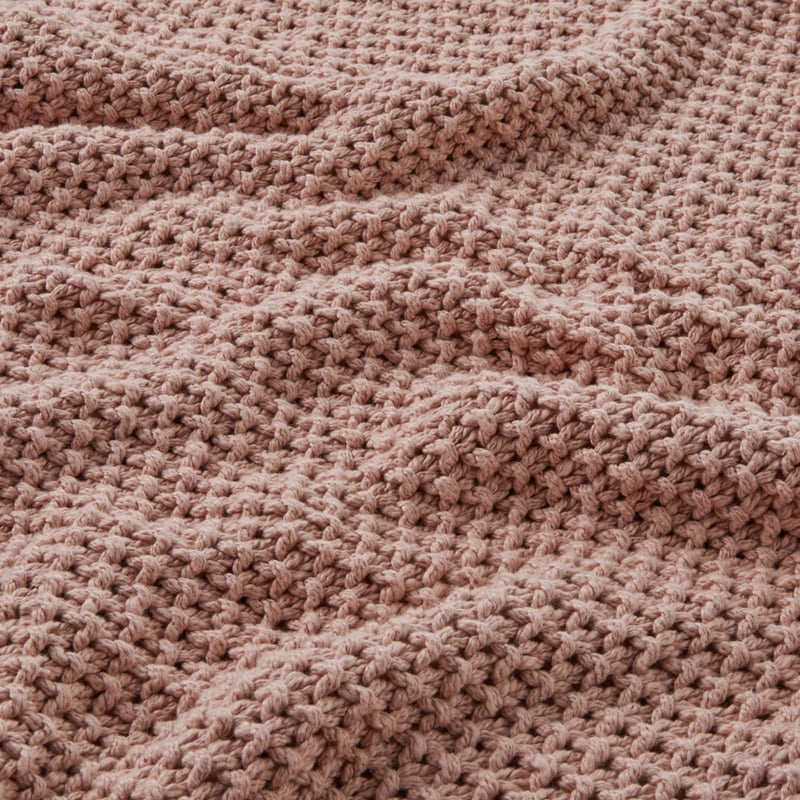 Hallstatt Blush Chunky Knit Throw