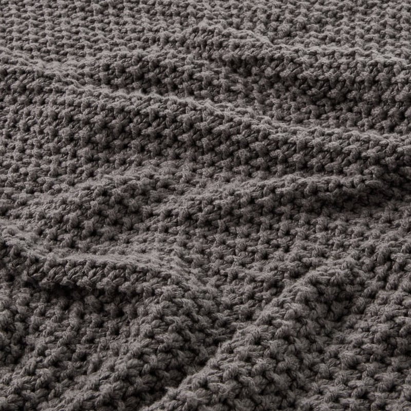 Hallstatt Coal Chunky Knit Throw