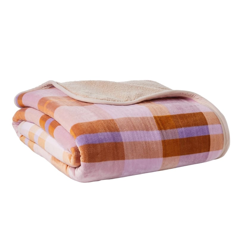 Sherpa Melrose Check Blanket