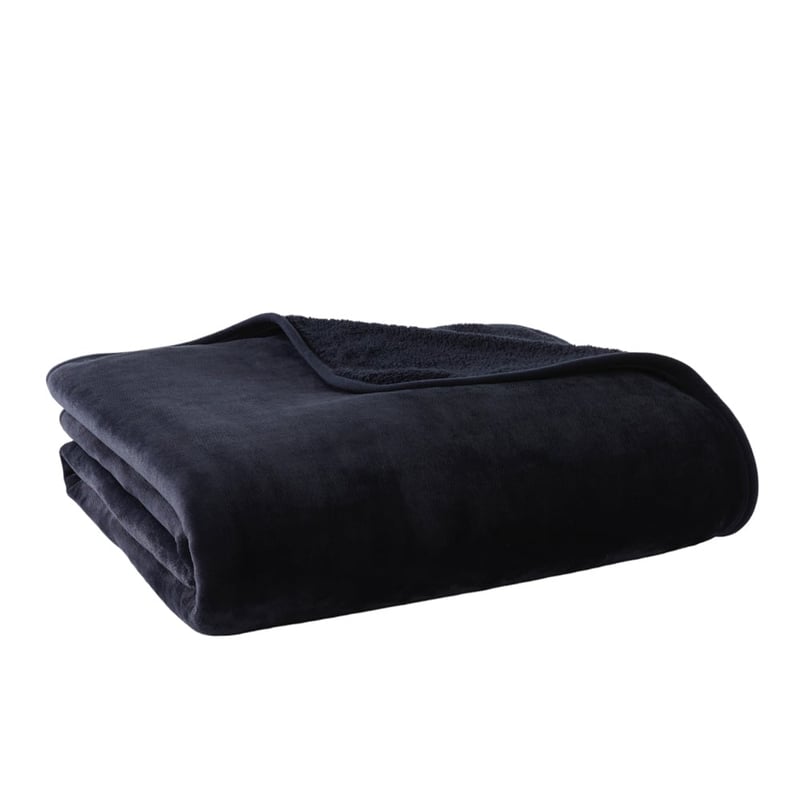 Sherpa Navy Blanket