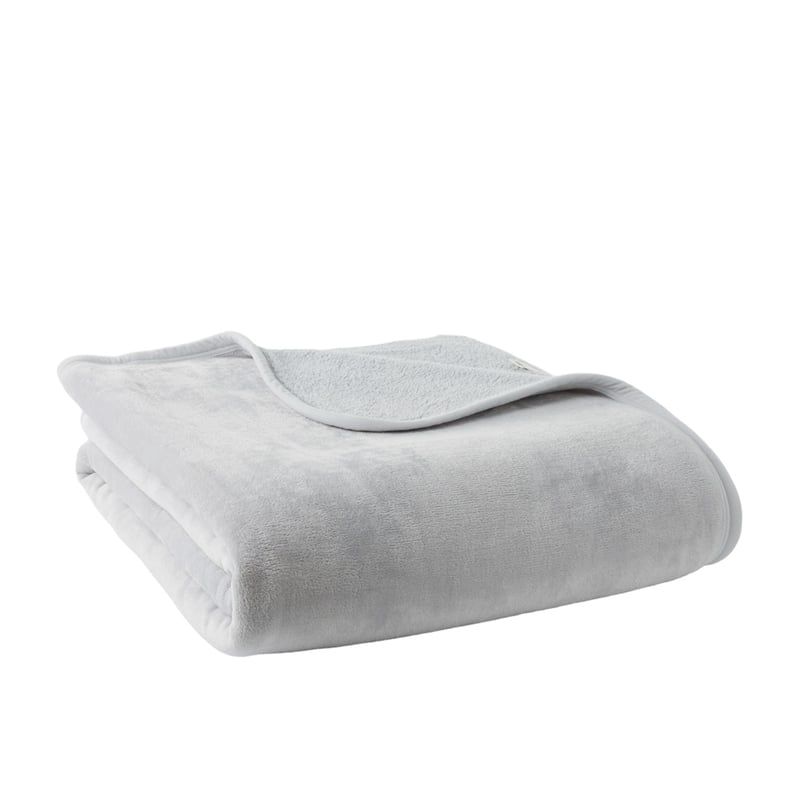 Sherpa Silver Blanket