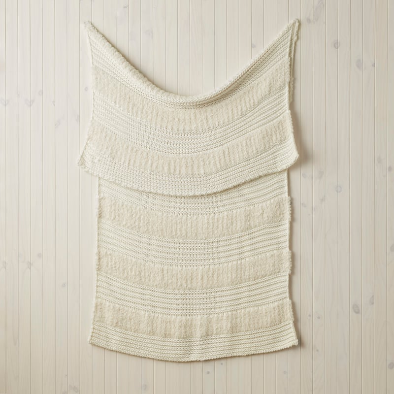 Kirby White Stripe Throw