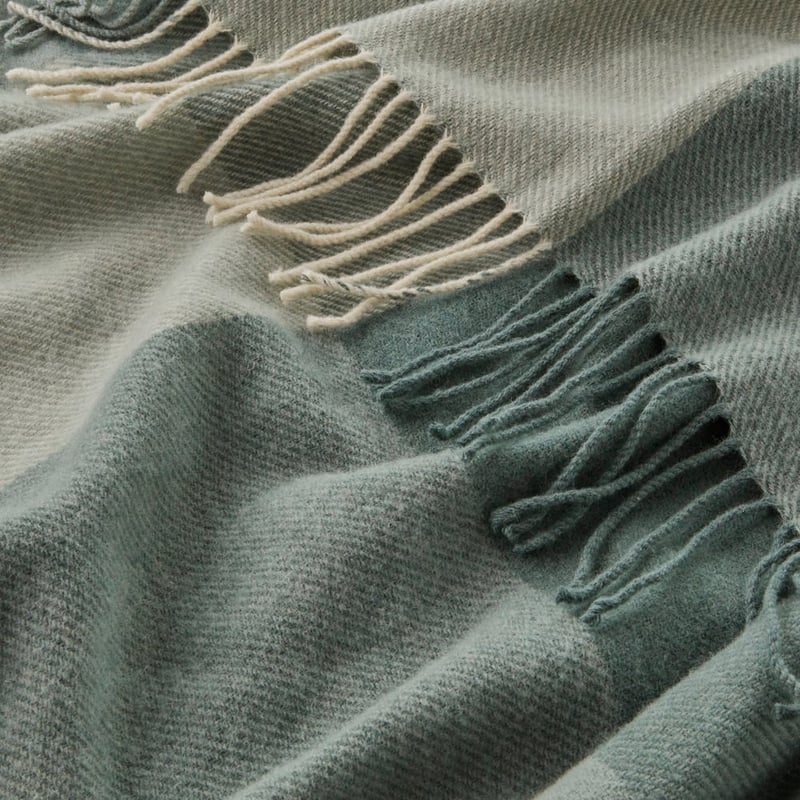 Holland Green Wool Throw