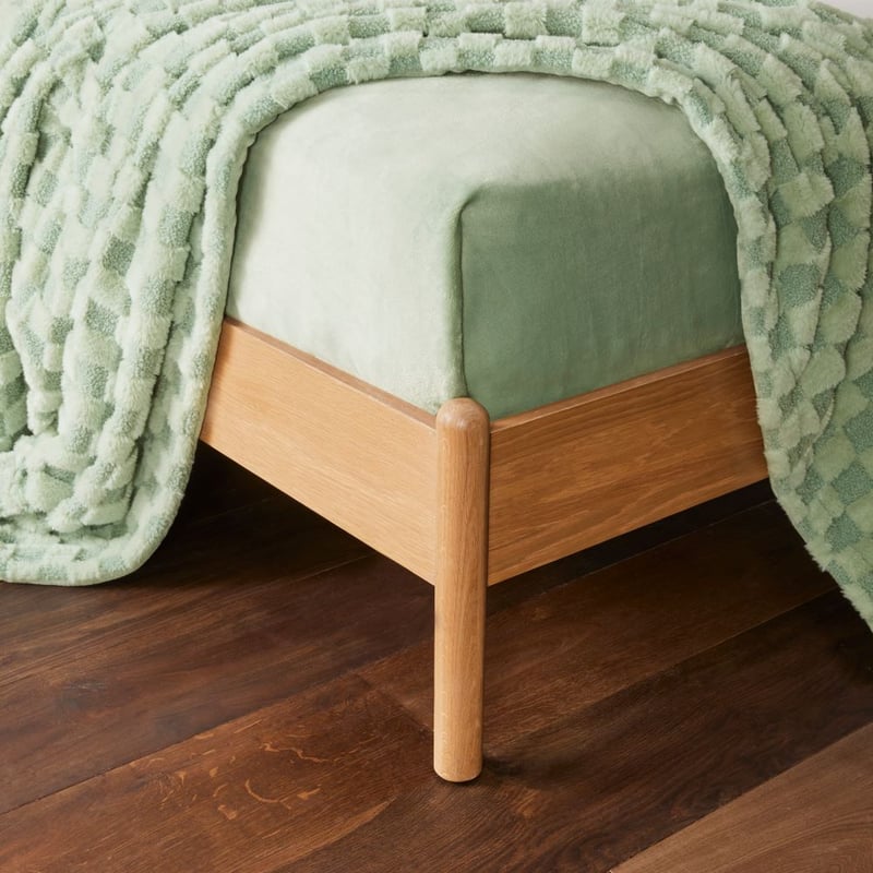 Estonia Green Check Blanket