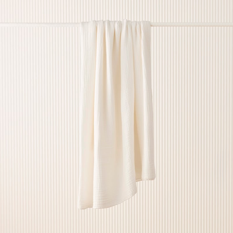 Muslin White Blanket