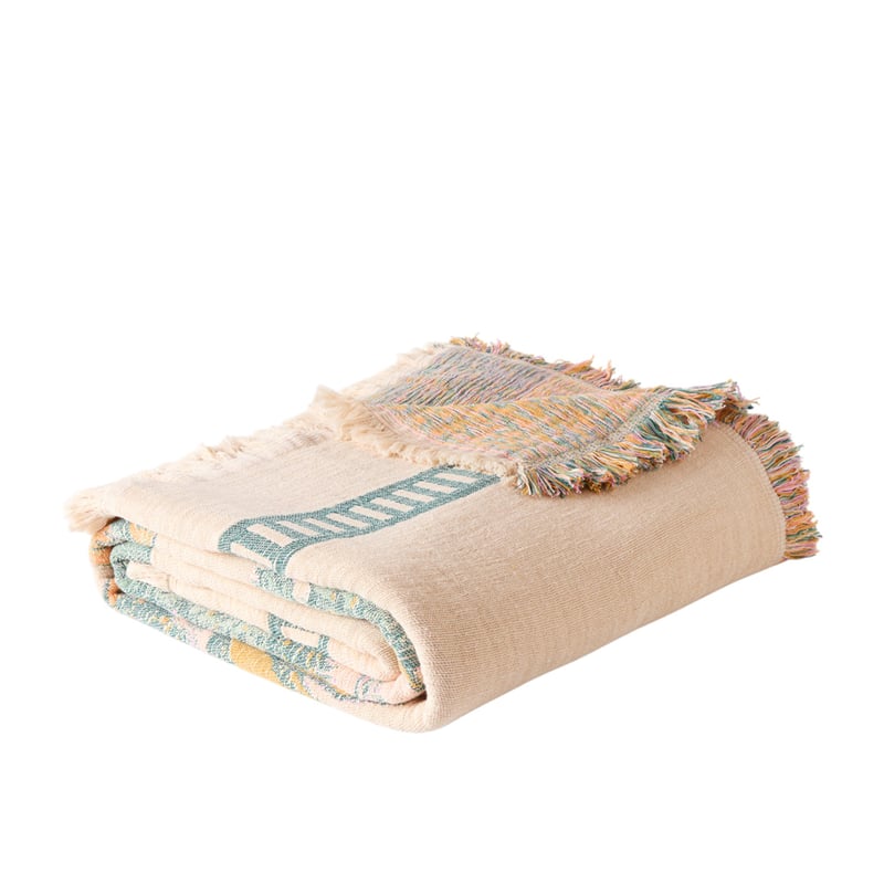 Fleur Green Tapestry Blanket