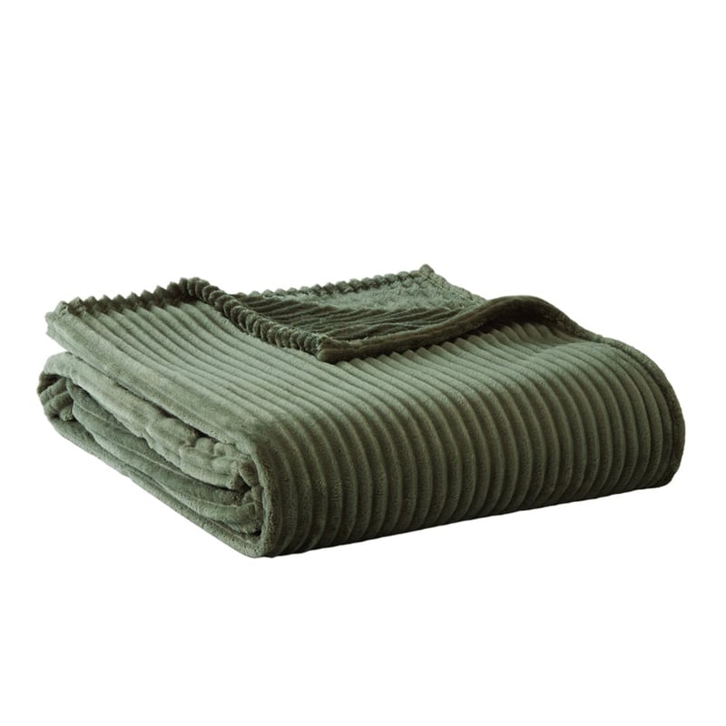 Evan Green Ribbed Blanket