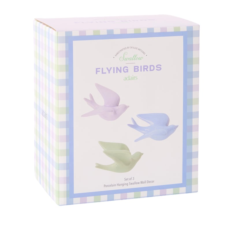 Flying Swallow Multi Birds Set of 3