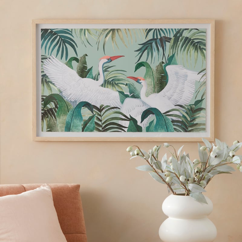 Birdhouse Margot Cranes Wall Art