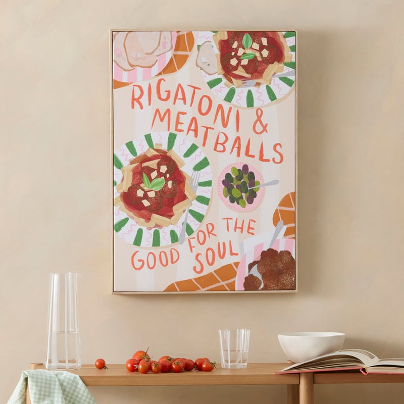 Foodies Rigattoni Wall Art