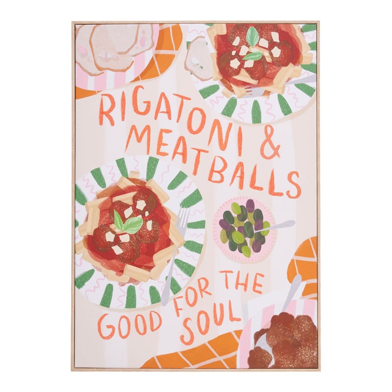 Foodies Rigattoni Wall Art