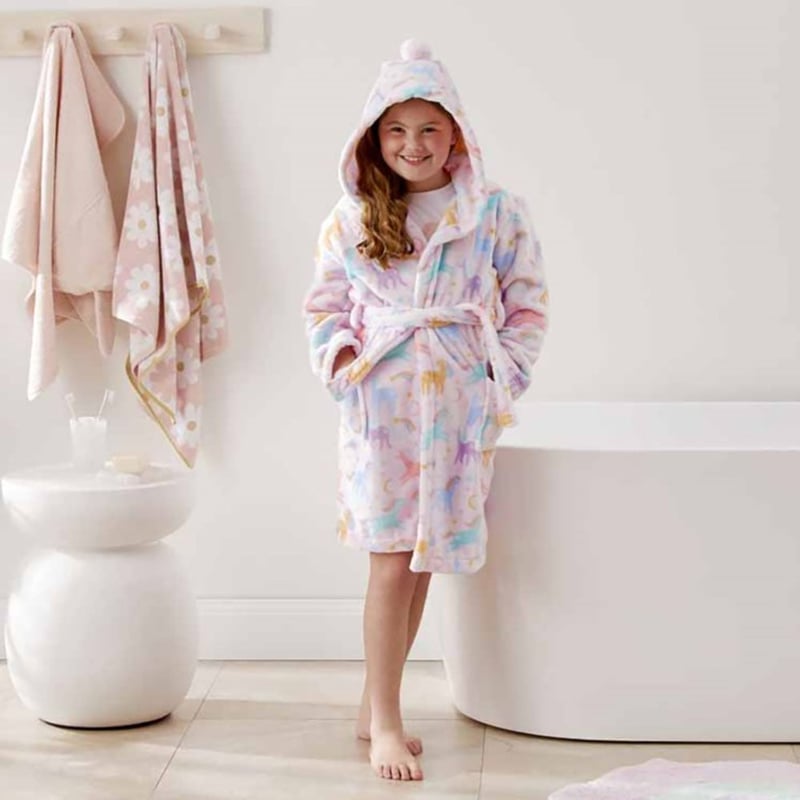 Kids Moonlight Unicorn Dressing Gown
