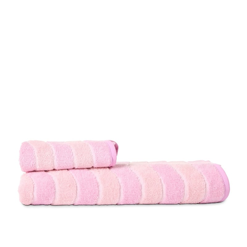 Wavey Pink & Lilac Towel Range