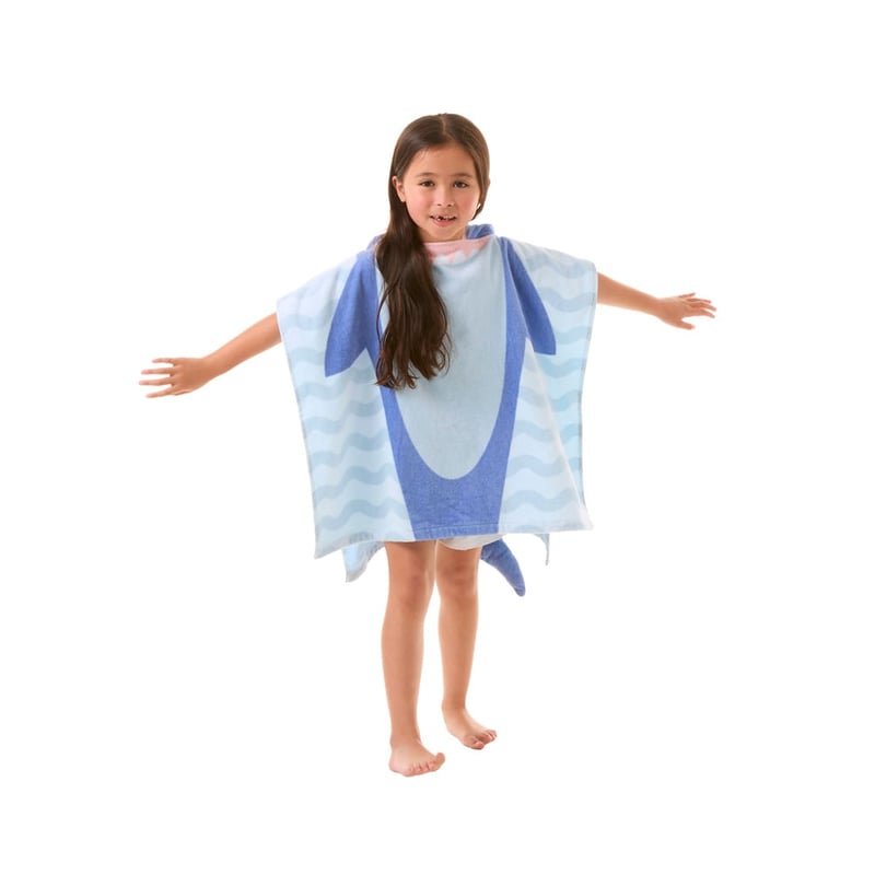Stevie Shark Character Hooded Beach Towel