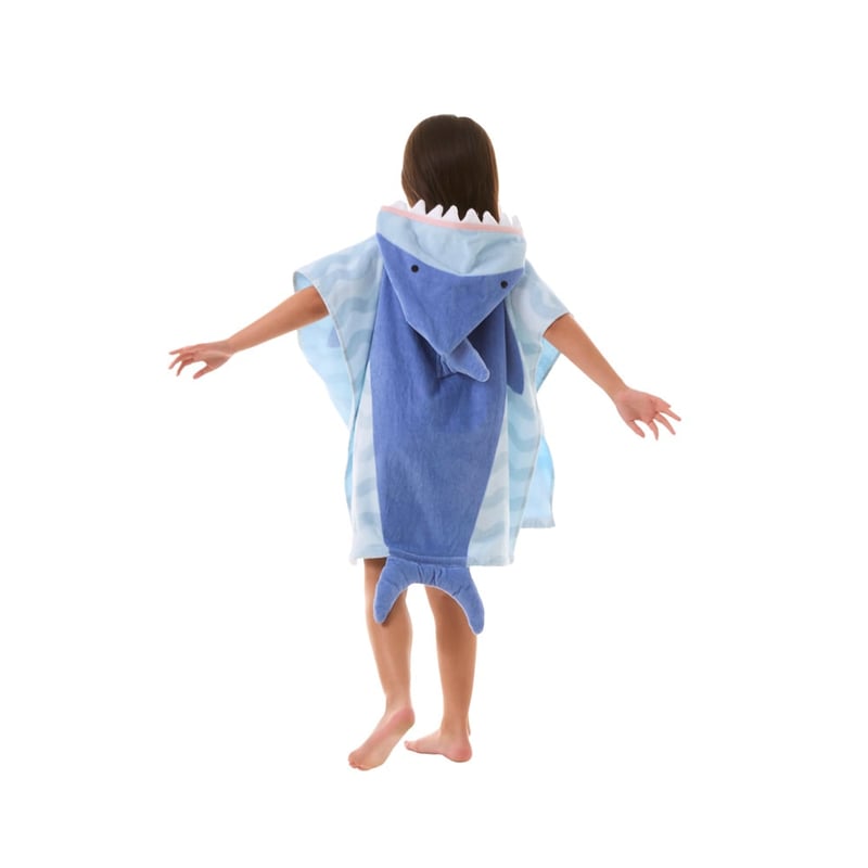 Stevie Shark Character Hooded Beach Towel