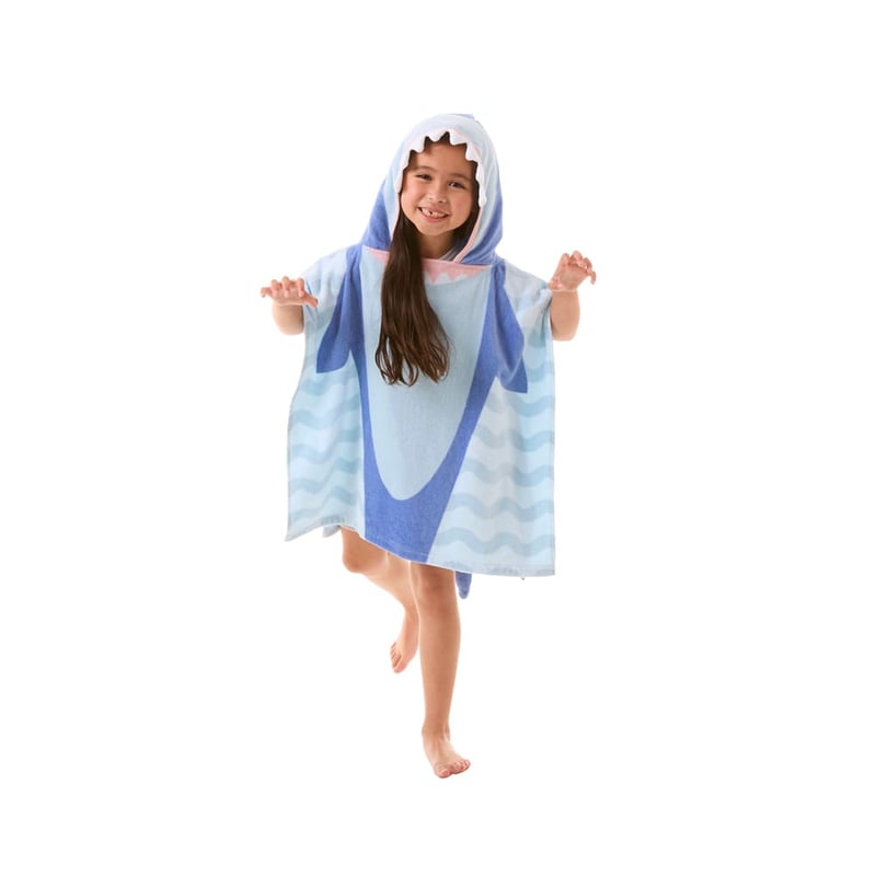 Stevie Shark Character Hooded Beach Towel