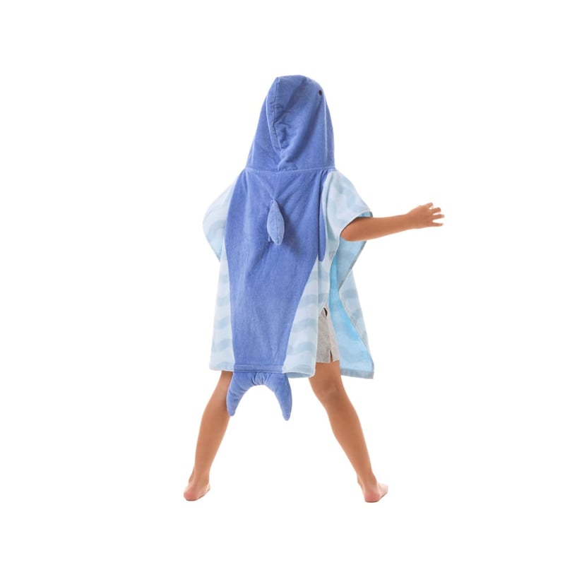Stevie Shark Character Hooded Beach Towel