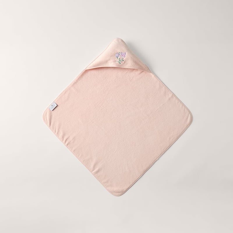 Australian Cotton Pink Butterfly Hooded Towel