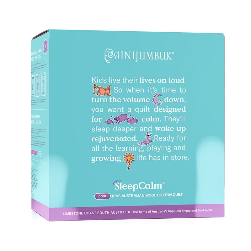 Sleep Calm Kids Cool Wool Cotton Quilt