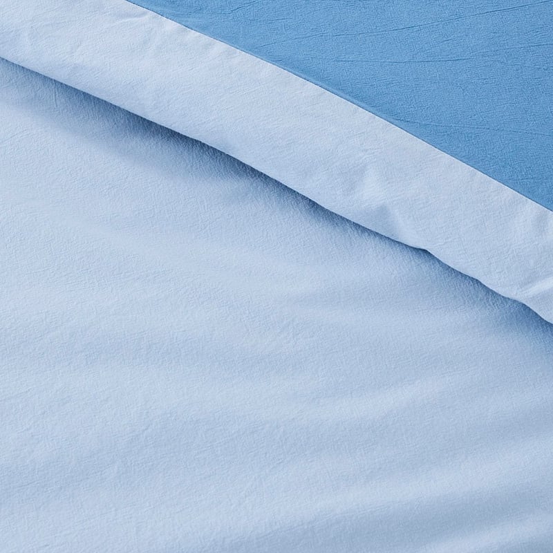 Stonewashed Cotton Chambray Denim Quilt Cover Set