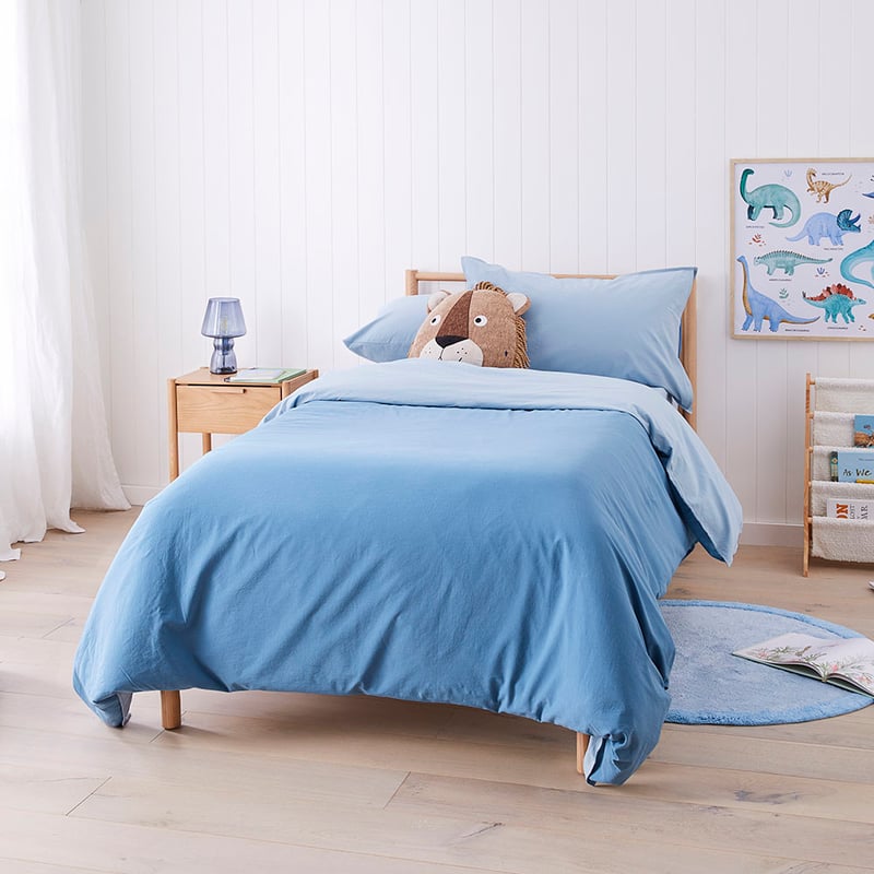 Stonewashed Cotton Chambray Denim Quilt Cover Set