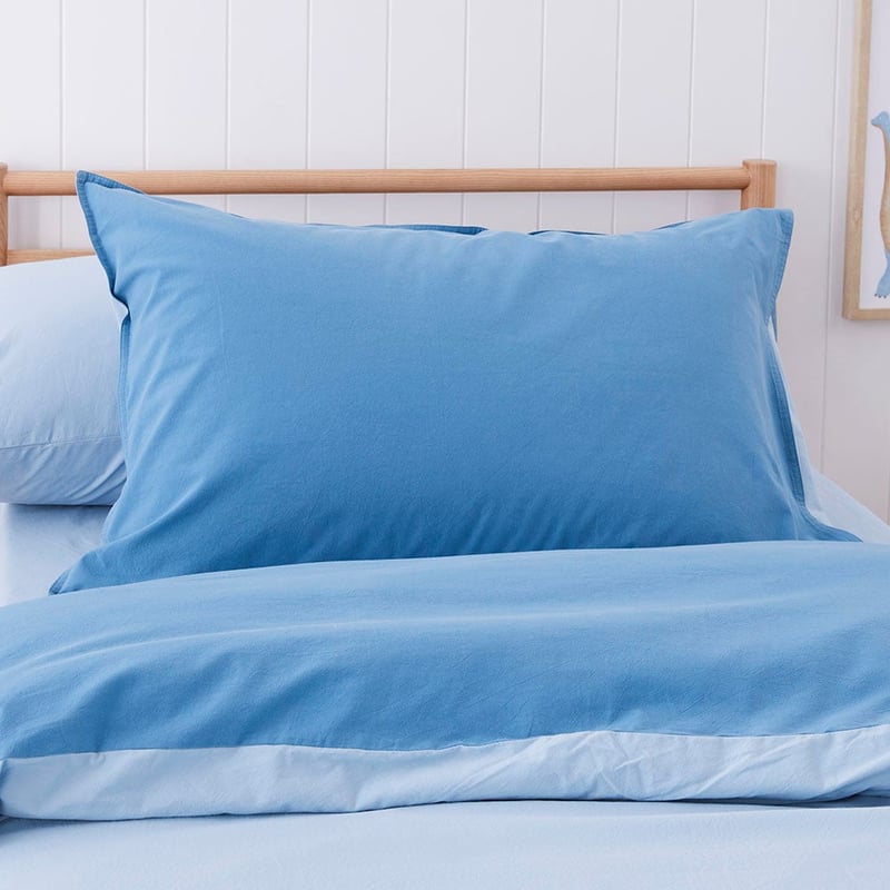 Stonewashed Cotton Chambray Denim Quilt Cover Set