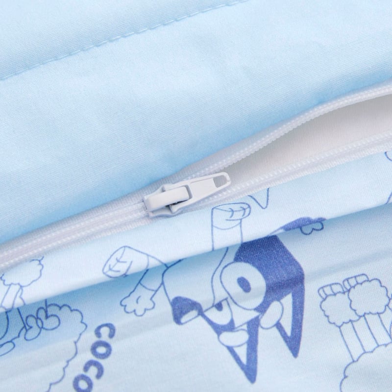 BBC Bluey & Friends Organic Cotton Quilted Cot Quilt Cover Set