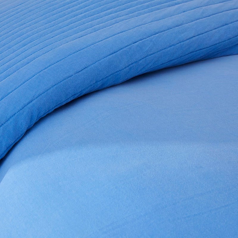 Danny Denim Prewashed Quilted Jersey Quilt Cover Set