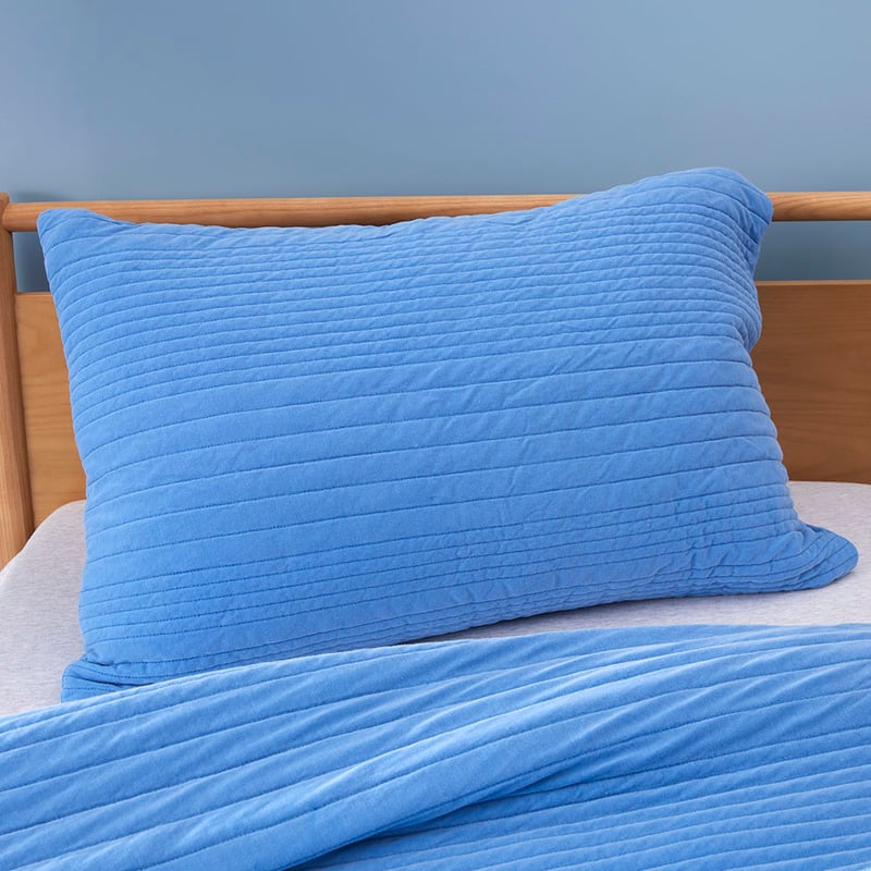 Danny Denim Prewashed Quilted Jersey Quilt Cover Set