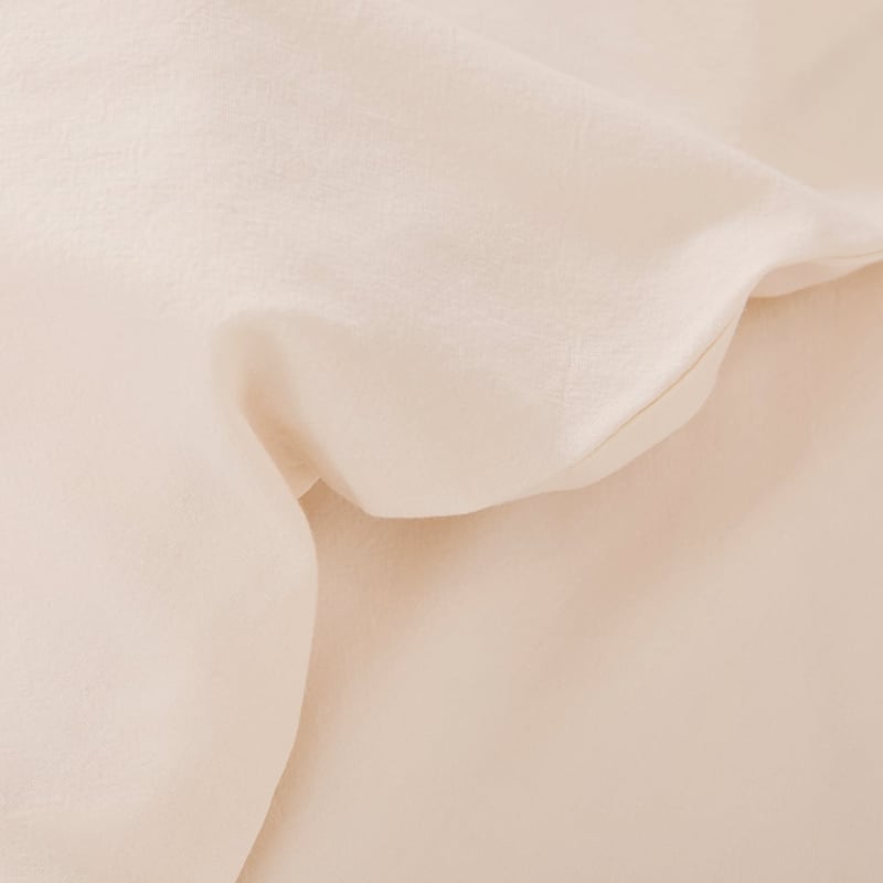 Stonewashed Cotton White Pebble Cot Quilt Cover Set