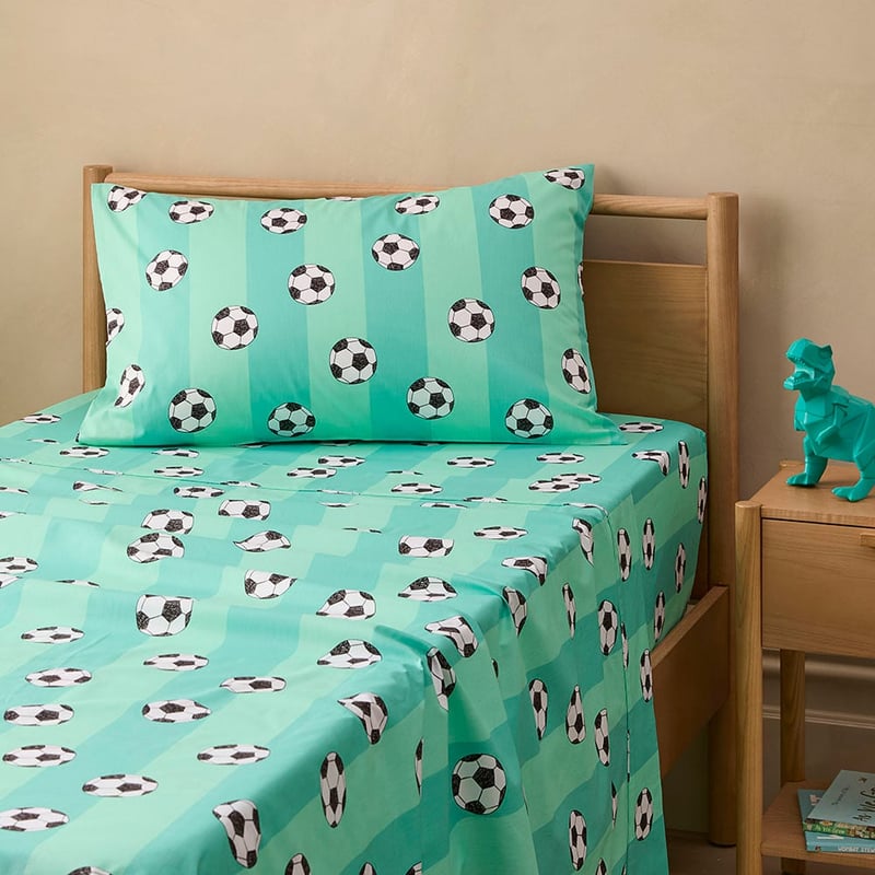 Shoot For Your Goals Green Sheet Set