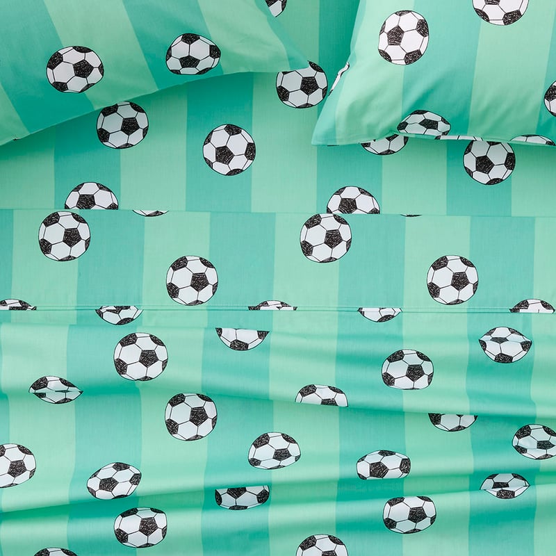 Shoot For Your Goals Green Sheet Set