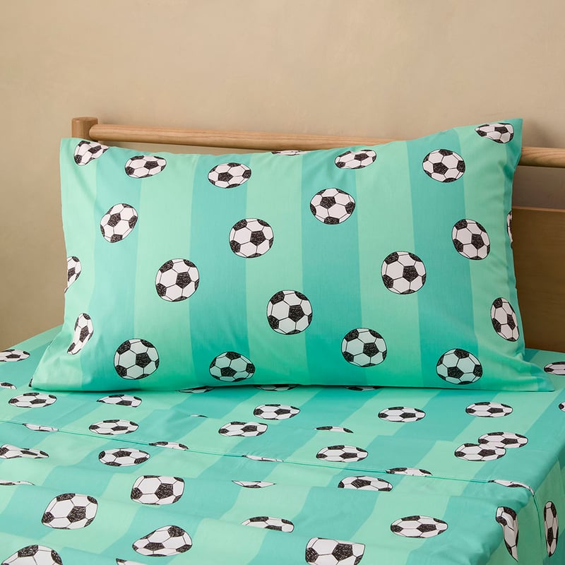 Shoot For Your Goals Green Sheet Set