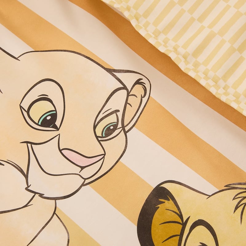 Disney The Lion King Natural Cot Quilted Quilt Cover Set