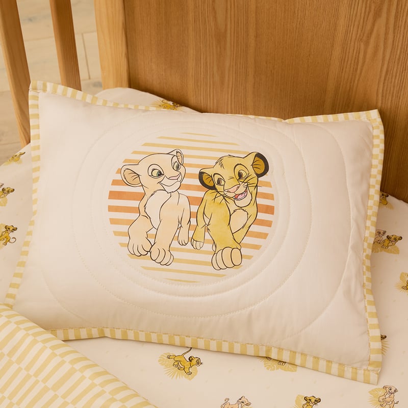 Disney The Lion King Natural Cot Quilted Quilt Cover Set