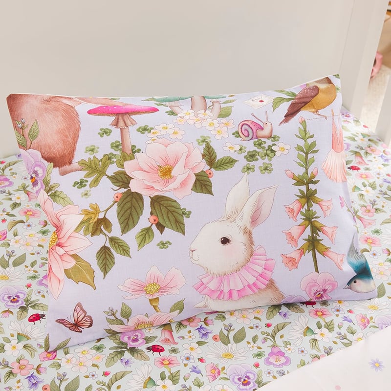Fleur Harris Fairyland Lilac Cot Quilt Cover Set