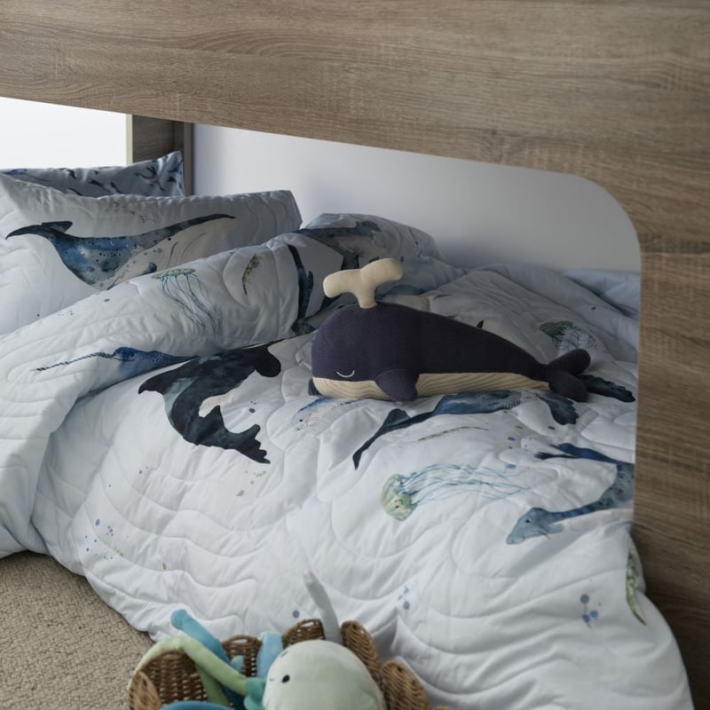 Wally Whale Blue Knitted Toy