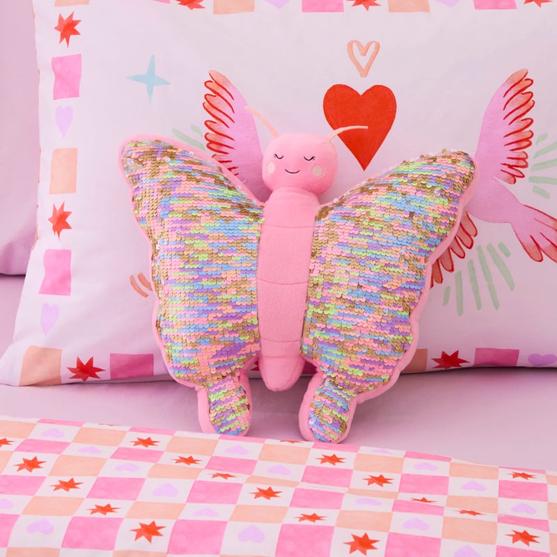 Glitzy Butterfly Snuggle Animal