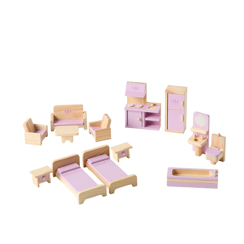 Lilly's Lilac Doll House Furniture Set