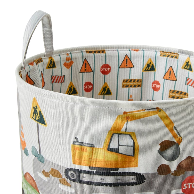 Truck Town Printed Basket