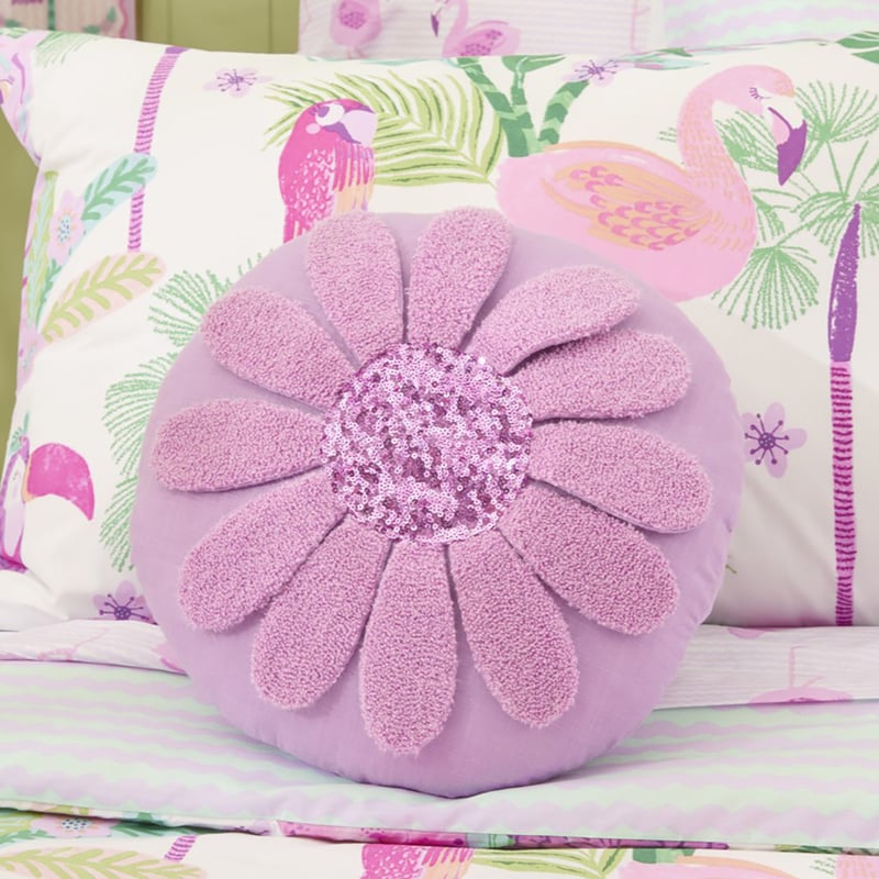Sequin Pretty Petal Classic Cushion