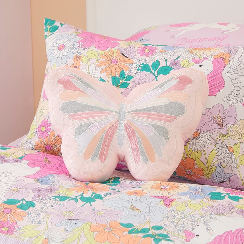 Shimmer Butterfly Cushion