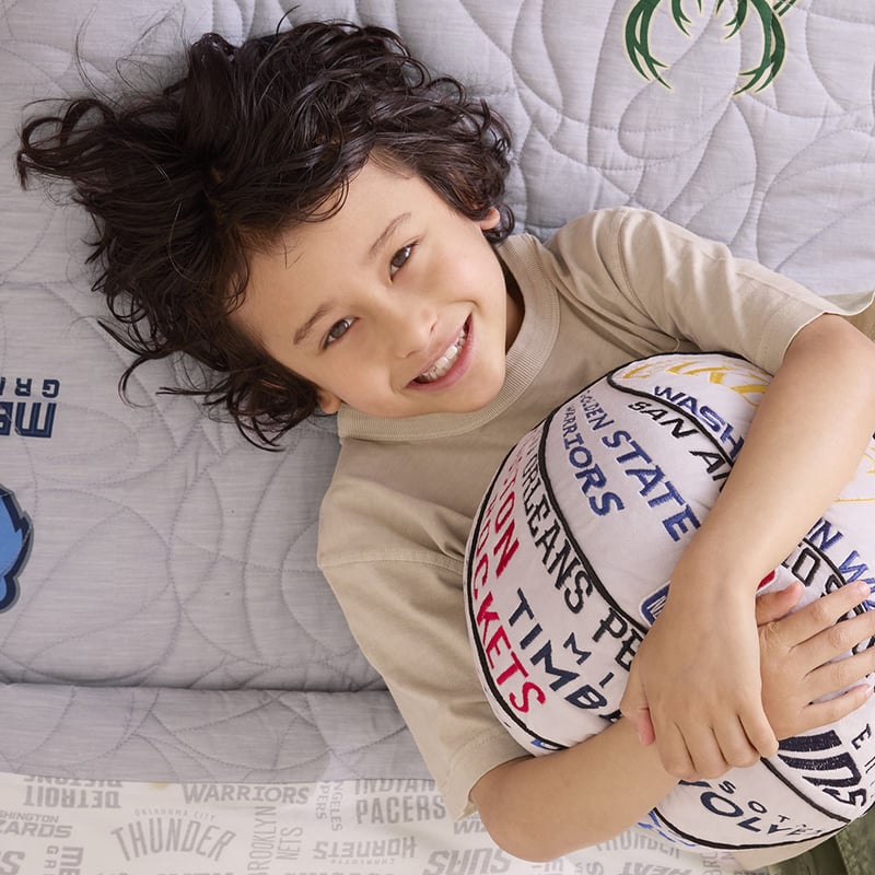 NBA Grey Basketball Shaped Cushion