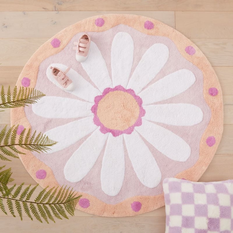 Marni Floral Round Decorative Rug